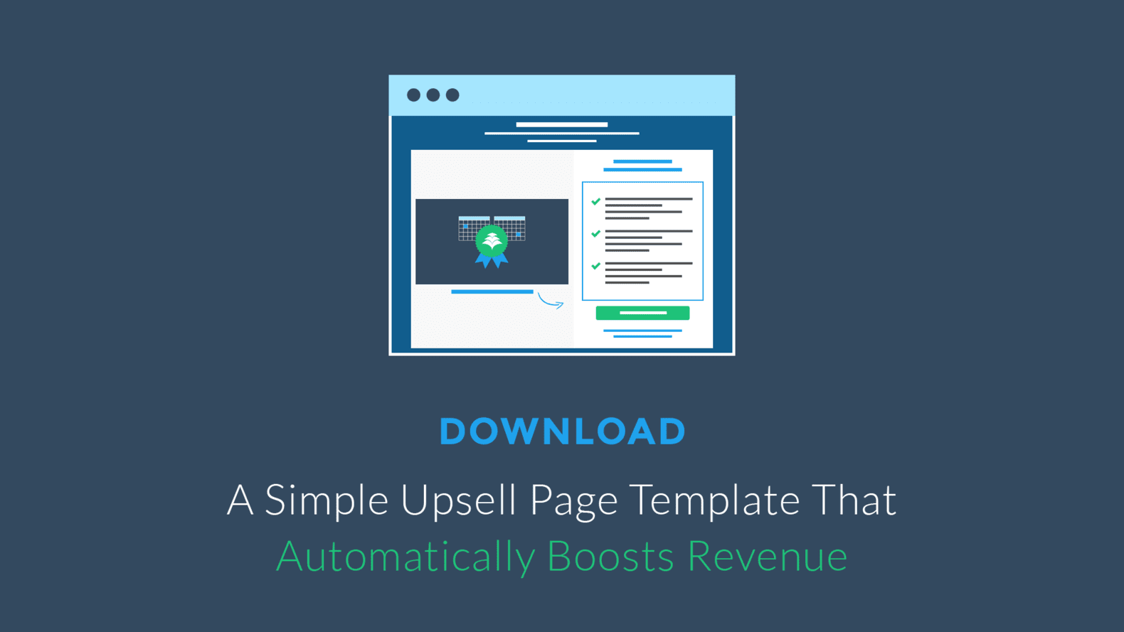 We've seen LeadPages users double profits by implementing an upsell page in their checkout process. Get the upsell page we use at LeadPages to do the same.