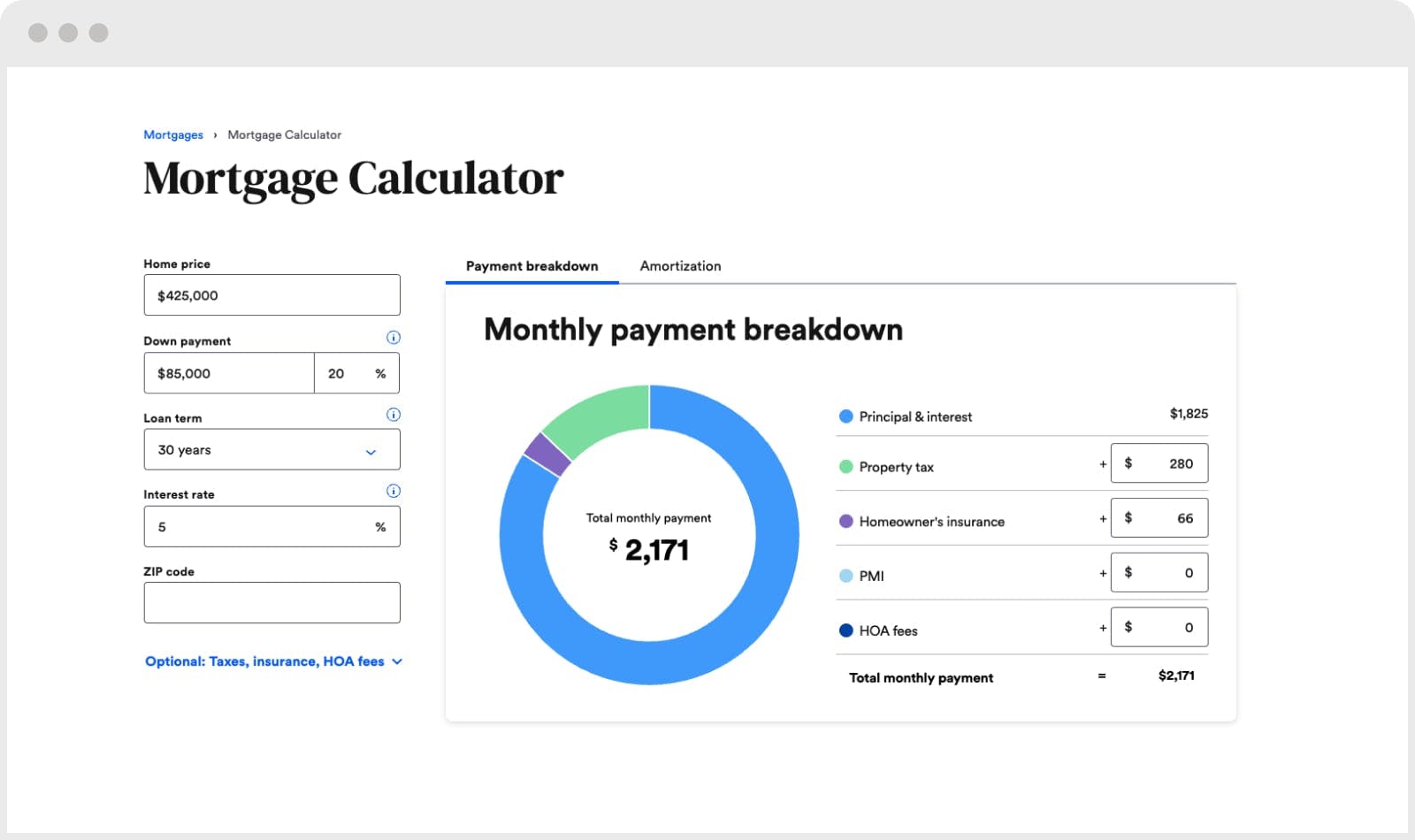 top-of-funnel lead magnet calculator interactive landing page example
