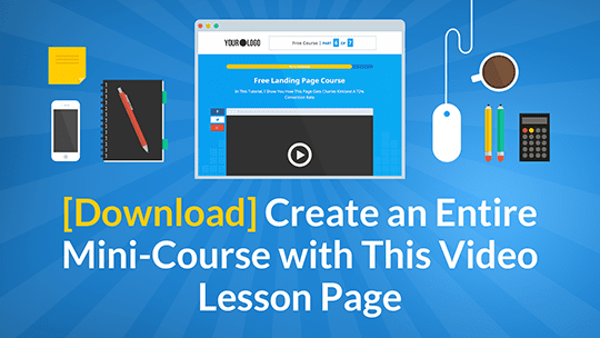 Create a mini course with this video lesson page