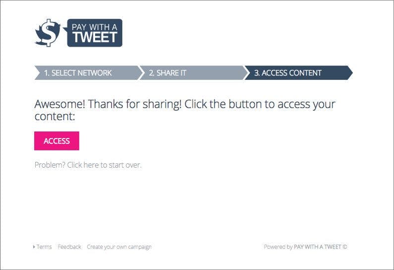 How to Pay with a Tweet, Step 3