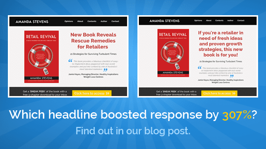 A/B Split Test: This Headline Boosted Response by 307%