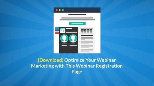 Optimize Your Webinar Marketing with This Webinar Registration Page